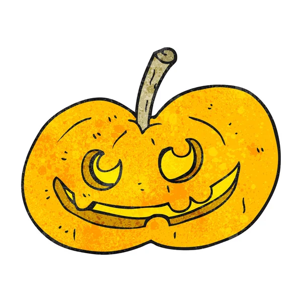 Dessin animé texturé Halloween citrouille — Image vectorielle