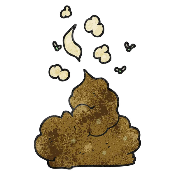 Texturierte Cartoon Brutto Poop — Stockvektor