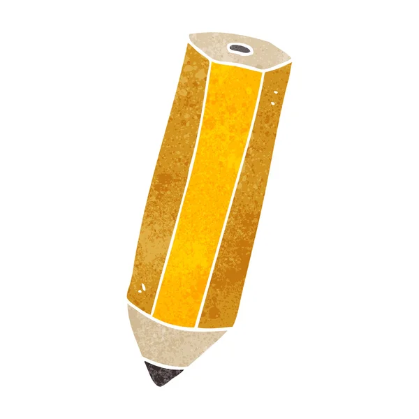 Retro cartoon pencil — Stock Vector
