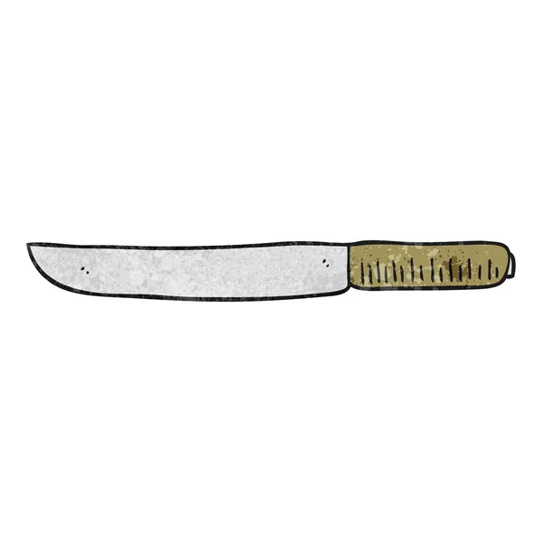 Cuchillo de mantequilla de dibujos animados texturizado — Archivo Imágenes Vectoriales