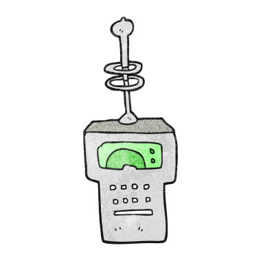 dokulu karikatür fütüristik tarayıcı