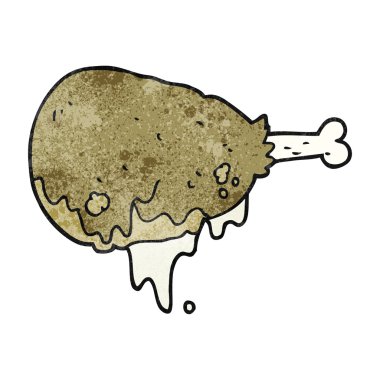 pişmiş tavuk budu dokulu çizgi film