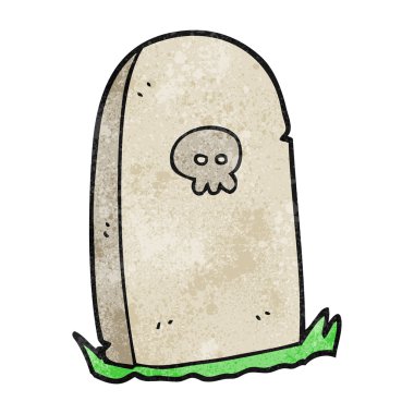 dokulu karikatür mezar