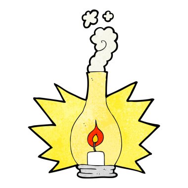 dokulu çizgi film eski cam fener