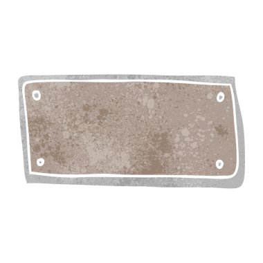 Retro çizgi film boş işareti