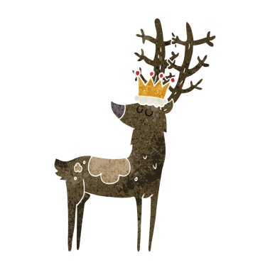 Retro karikatür damsız Kral