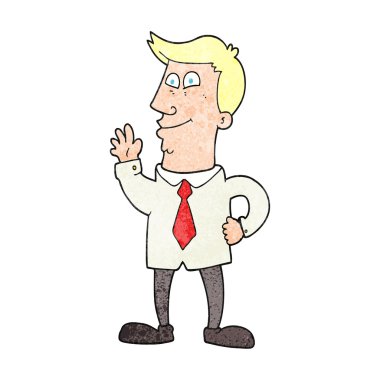 dokulu karikatür sallanan adam