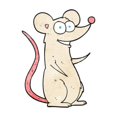 dokulu karikatür mutlu fare