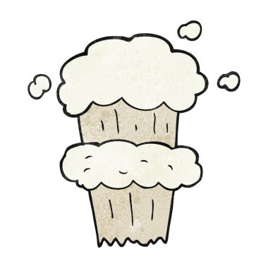 dokulu karikatür duman patlama