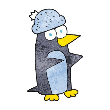 dokulu karikatür penguen