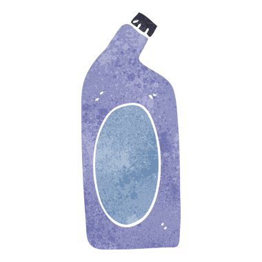 Retro karikatür temizlik ürünü