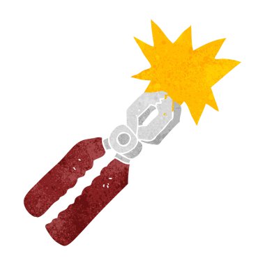 Retro karikatür pense