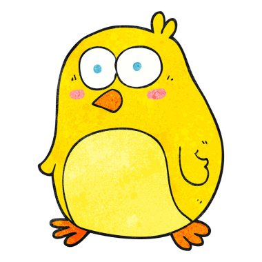 dokulu karikatür kuş