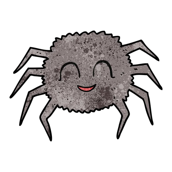 Araña de dibujos animados texturizada — Vector de stock