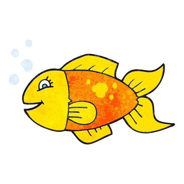 Getextureerde cartoon vis — Stockvector