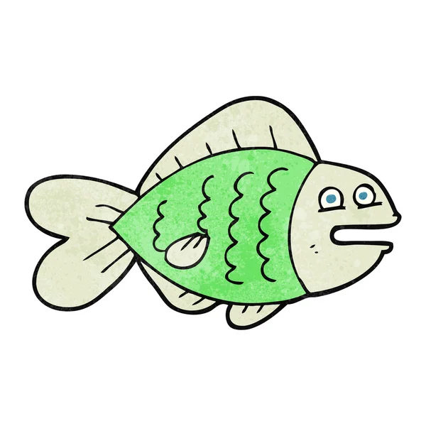 レトロな漫画面白い魚 — ストックベクタ