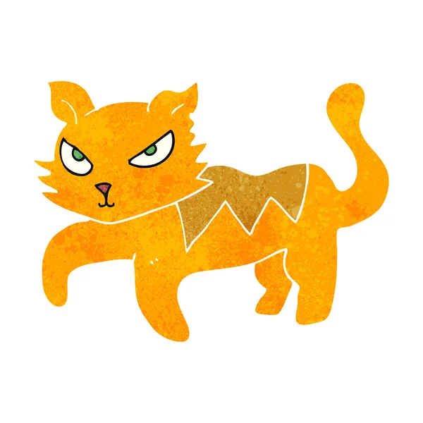 Gato de dibujos animados retro — Vector de stock