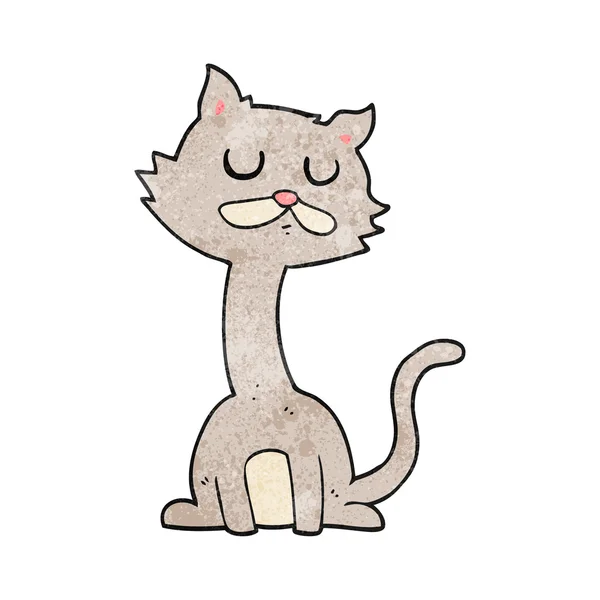 Gato de dibujos animados texturizado — Vector de stock