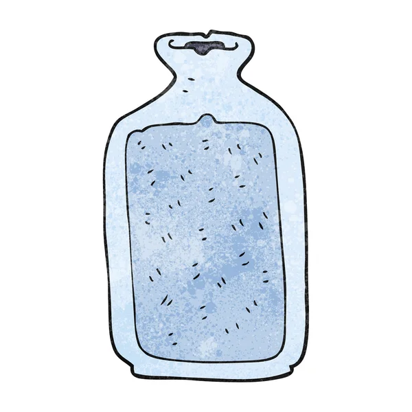 Botella de agua caliente de dibujos animados con textura — Archivo Imágenes Vectoriales