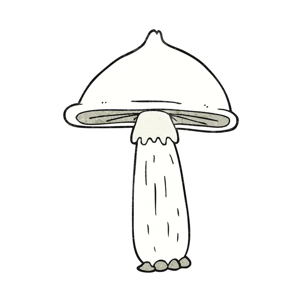 Champignon dessin animé texturé — Image vectorielle