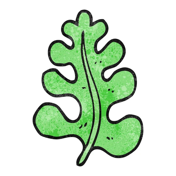 Teksturowane kreskówka liść — Wektor stockowy
