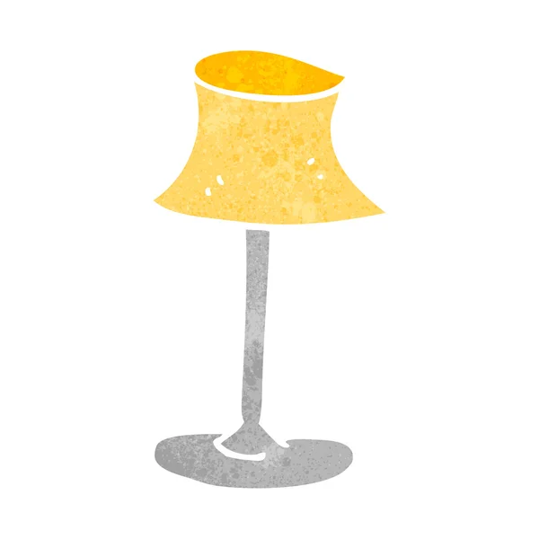 Retro cartoon lamp — Stock Vector