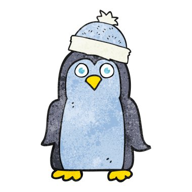 dokulu karikatür penguen