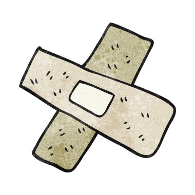 dokulu çizgi film yapıştırma alçı