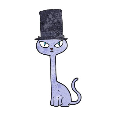 dokulu karikatür havalı kedi