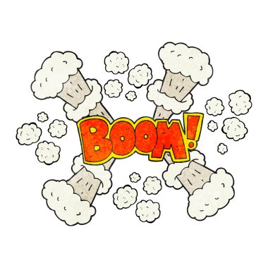 dokulu karikatür patlama