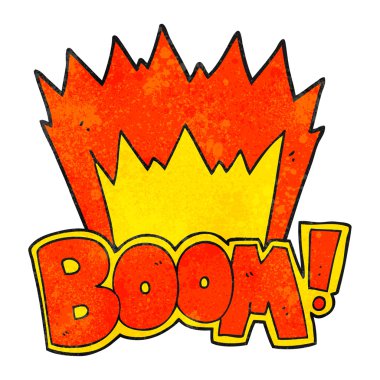 dokulu çizgi film patlaması sembolü