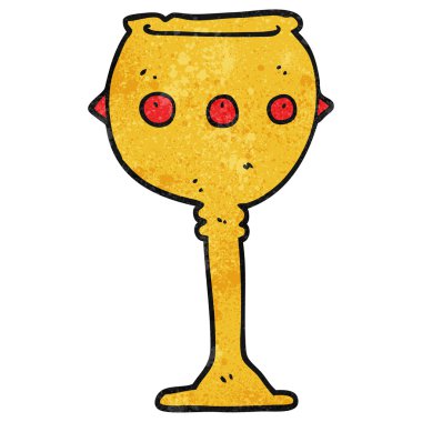 dokulu karikatür kadehi