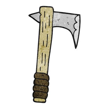 dokulu karikatür balta