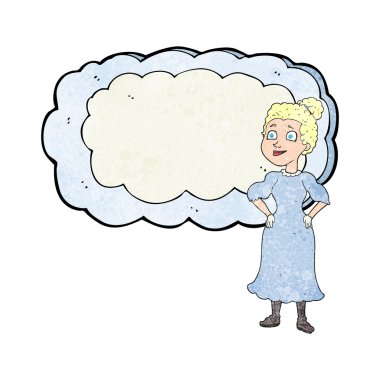 dokulu çizgi film içinde Victoria kadın