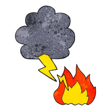 dokulu karikatür yıldırım