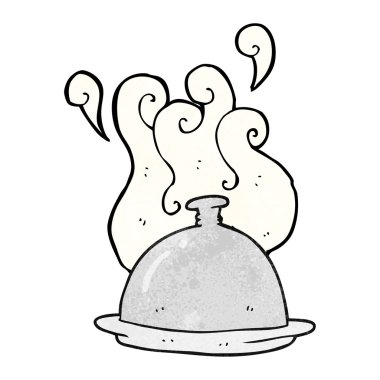 dokulu karikatür yemek servisi