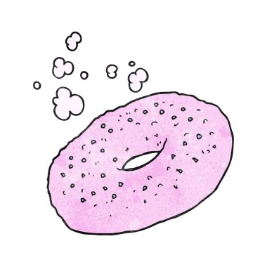 dokulu karikatür simit