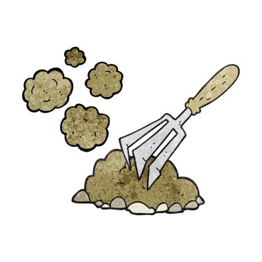 dokulu karikatür Bahçe aracı