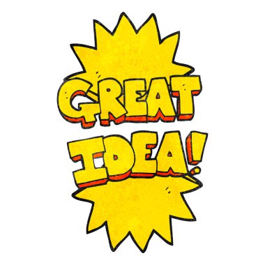 dokulu çizgi film harika fikir sembolü