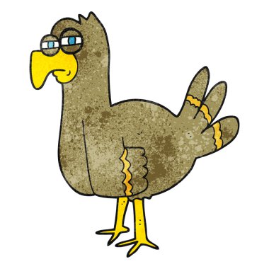 dokulu karikatür kuş