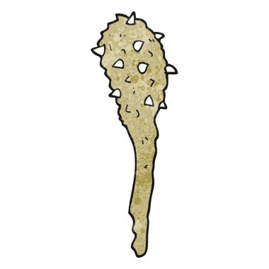 dokulu karikatür Taş Devri kulübü