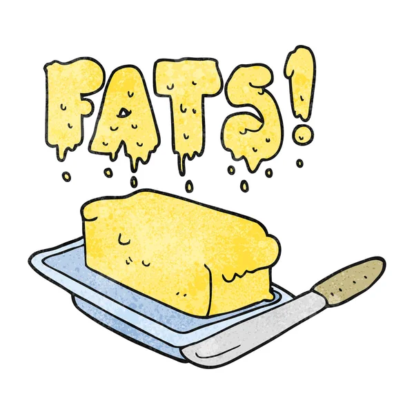Gras de beurre de bande dessinée texturé — Image vectorielle