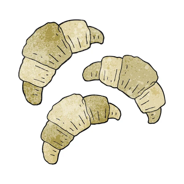Kuvioitu sarjakuva croissants — vektorikuva