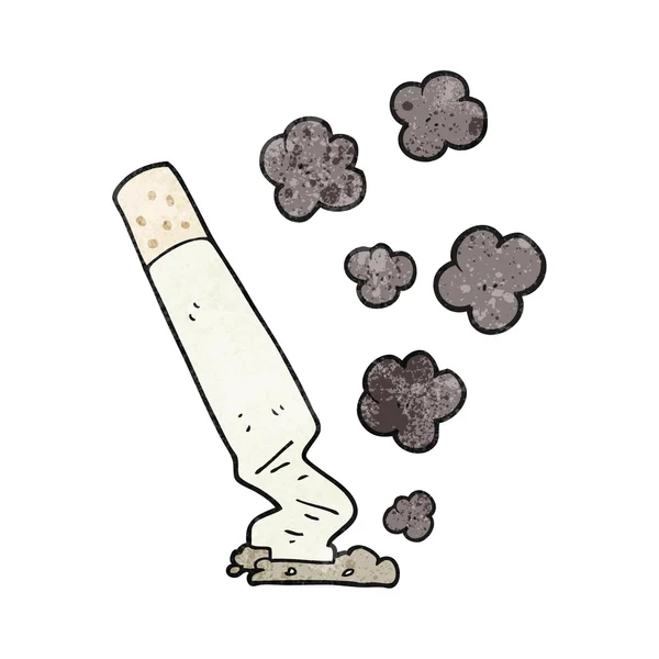 Dokulu karikatür Sigara — Stok Vektör