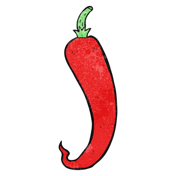 Chile de dibujos animados texturizado — Vector de stock