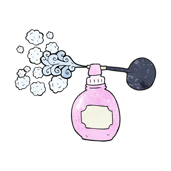 Bouteille de parfum dessin animé texturé — Image vectorielle