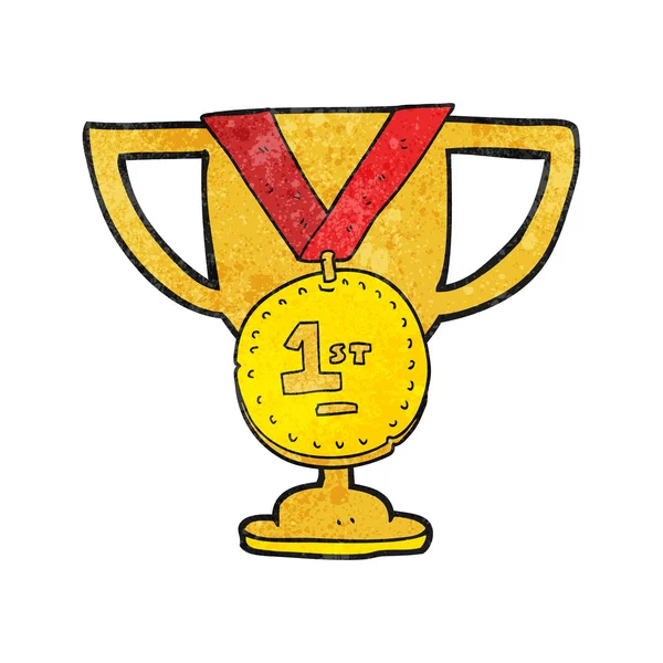 Teksturowane kreskówka Sport trophy — Wektor stockowy