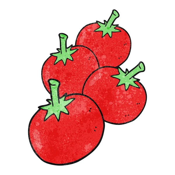 Texturerat cartoon tomat — Stock vektor