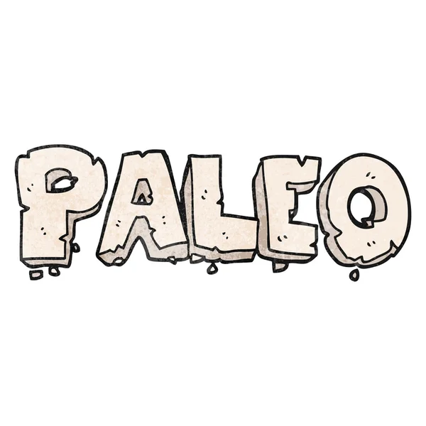 Paleo texturou kreslený znamení — Stockový vektor