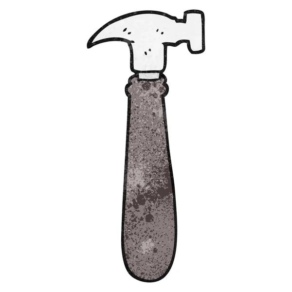 Martillo de dibujos animados texturizado — Vector de stock